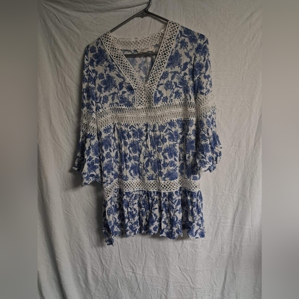 🧡SOLITAIRE Swim Floral Swim Cover Up